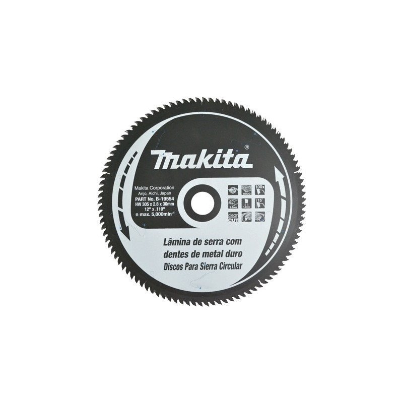Disco P/Sierra Circular 12 X 1 3/16 X 48D. C/REDUCTOR 1.5/8 B19548