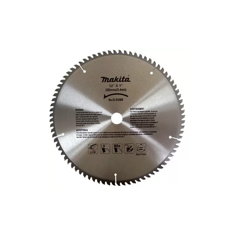 Disco De Sierra Circular T. C. T 12" X 100 1" 100T Makita A93918 1