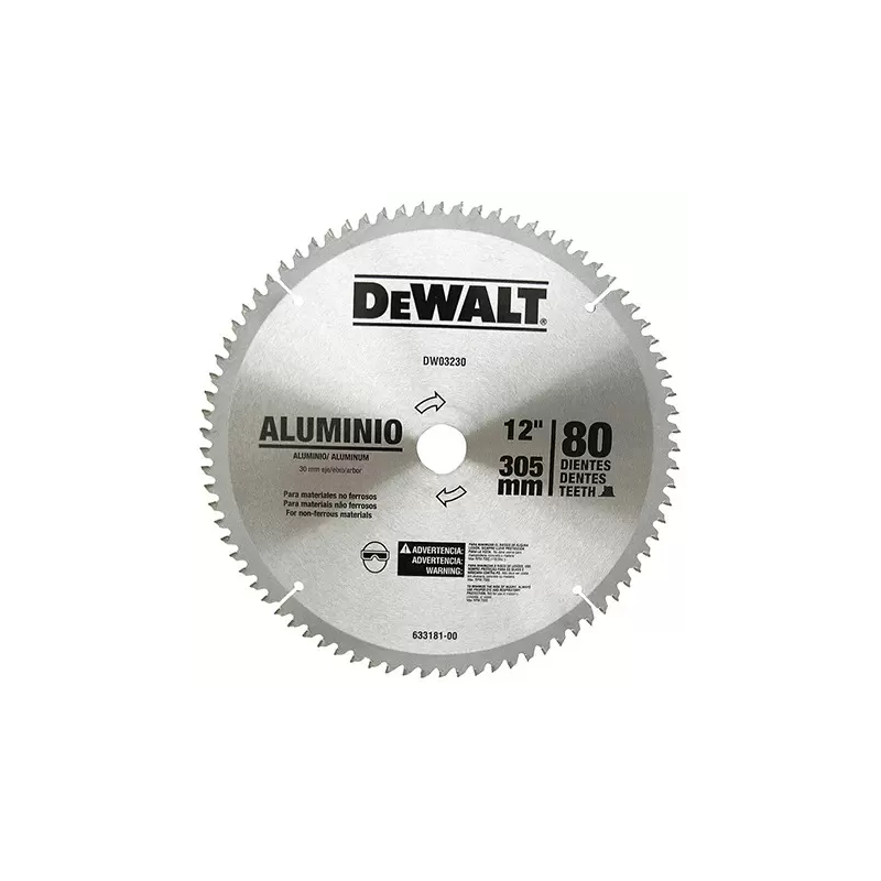 Disco Sierra 12"X80 Dientes Flecha 30Mm C Dewalt A03230