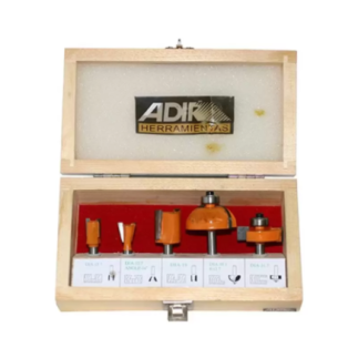Brocas Para Router 5 Piezas Profesionales Adir 0157