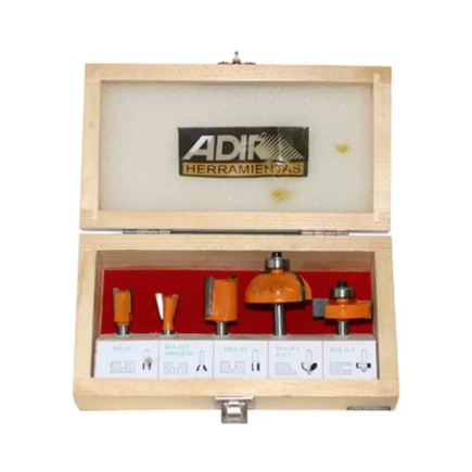 Brocas Para Router 5 Piezas Profesionales Adir 0157