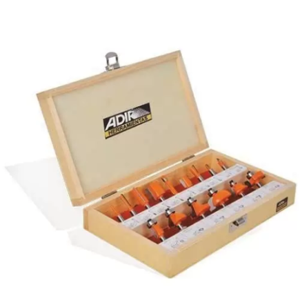 Brocas Para Router 15 Piezas Profesionales Adir 0159