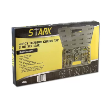 Tarraja Hex. Titanio 40 Piezas Stark Tools 37100