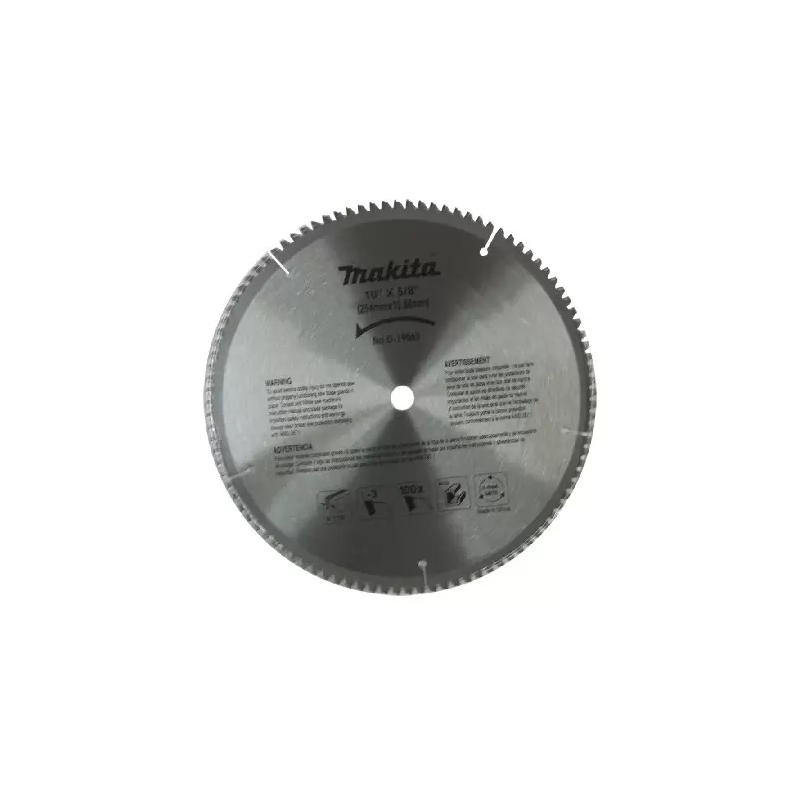 Disco Sierra Circular 10" X 100 Carburo Makita D19065 Disco Sierra Circular 10" X 100 Carburo Makita D19065