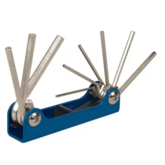 Juego de 9 llaves Allen,Truper 15563 tipo navaja, cuerpo