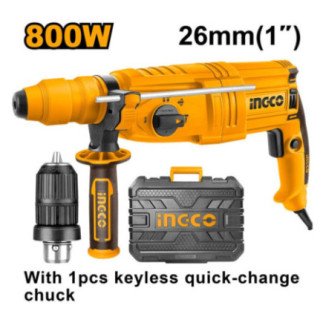 Rotomartillo SDS plus 1" 800 W + estuche + broquero INGCO URGH9028-2