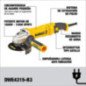 Esmeriladora Angular 4-1/2" 1,500 W 11,000 rpm DEWALT DWE4315-B3 Esmeriladora Angular 4-1/2" 1,500 W 11,000 rpm DEWALT DWE4315-B3