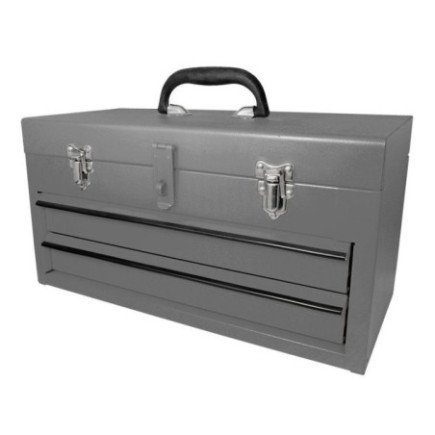 CM3G Caja portaherramientas metálica color gris con 3 gavetas 11" x 18" x 9" Surtek