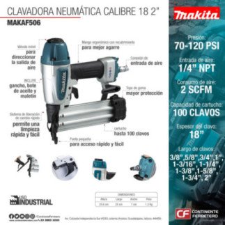 Clavadora Neumatica 2" Makita AF506