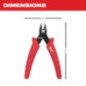 Pinzas de corte al ras mini MILWAUKEE 48226105