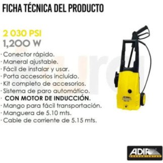 Hidrolavadora de Presion 1200W Adir 411