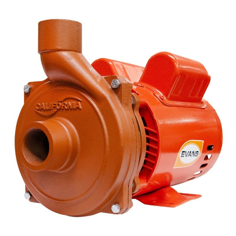 Bomba Centrífuga 1-1/4" x 1" 2 Hp 110 V Motor EVANS CALIFORNIA MACHINERY CALRB2KIT